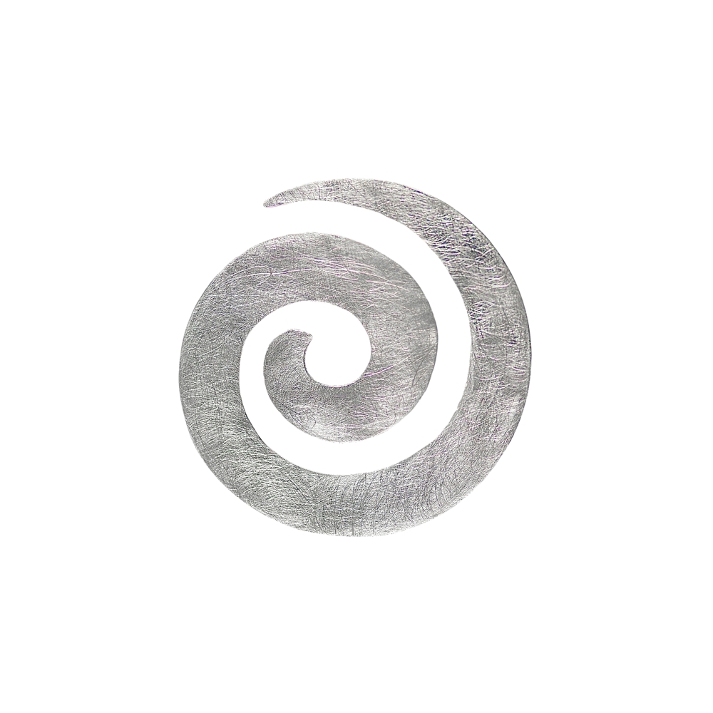 Ciondolo a spirale, 4,0 cm, opaco