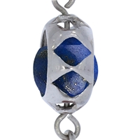 Gemstone Mala Pendant Chalcedony, Lapis Lazuli (Communication)