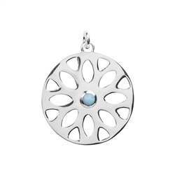 242005190006 Pendant Branches with Larimar, 6,2cm | wholesaler gems, healing stones & jewelry