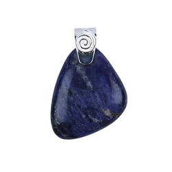 242005200082 Pendant Sodalite with spiral, 5,0cm | wholesaler gems, healing stones & jewelry