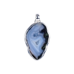 242005220002 Pendant Agate Geode, 4,2 - 4,7cm (medium) | wholesaler gems & healing stones