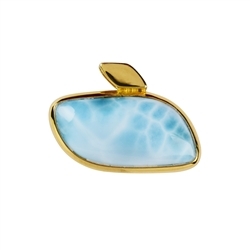 242009220084 Pendant Larimar wings (17 x 30mm), 2,8 x 3,0cm, gold plated | Marco Schreier