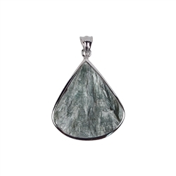 242018200002 Serafinite drop pendant, wide, 3.5 cm, rhodiniert | Marco Schreier