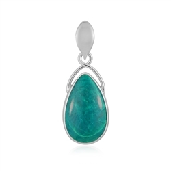 242018240117 Atacama Opal drop pendant (22 x 14mm), 3.2cm, rhodiniert  | Marco Schreier