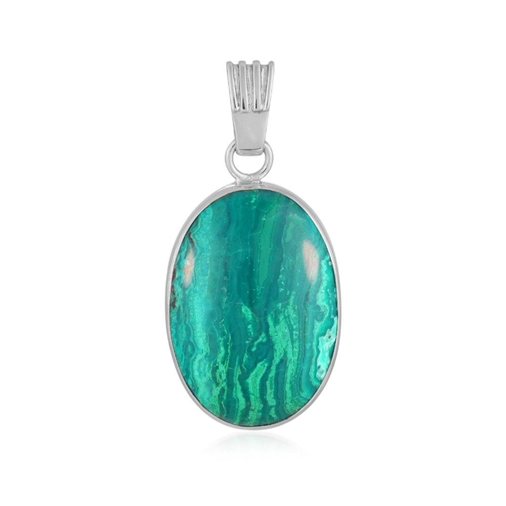 242018240120 Pendentif Opale d'Atacama Freeform (25 x 18mm), 3,4cm, rhodié  | Marco Schreier