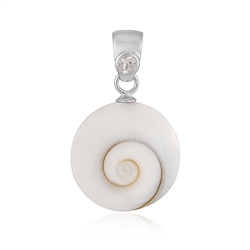 242018240143 Shiva's Eye pendant (22mm), round, topaz, 3.6cm, rhodiniert | Marco Schreier