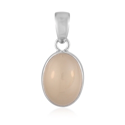 242018250092 Moonstone pendant, oval (18 x 14mm), 2.7cm, rhodiniert | Marco Schreier