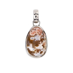 242023220155 Pendant Ocean Jasper (20 x 1,5mm), platinum plated, 3,3cm | Marco Schreier