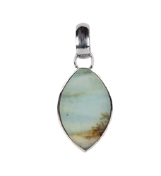 242023220271 Pendant Pacific Chalcedony Marquise (20 x 12mm), 2.8cm, platinum plated | Marco Schreier