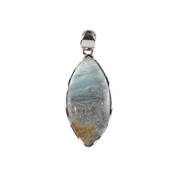 242023220283 Pendant Pacific Chalcedony Marquise (34 x 18mm), 4.3cm, platinum plated | Marco Schreier