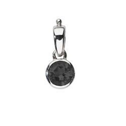 242023220291 Pendentif Spinelle, rond (6mm), 1,8cm, platiné | Marco Schreier