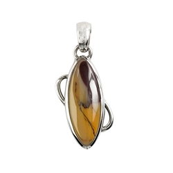 242023220300 Pendant Mookaite, Marquise (20 x 15mm), 3,3cm, platinum plated | Marco Schreier