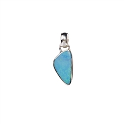 242023220314 Pendant opal doublet, 1.2 - 1.4cm, platinum plated | Marco Schreier