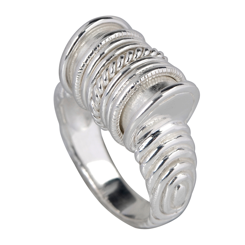 Ring with silver rings, size 63