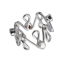 243005150487 Ring "Unendliches Glück" Topas weiß, Gr. 57 | Edelsteine, Heilsteine & Schmuck