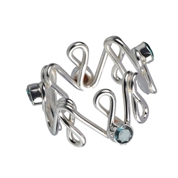 243005150490 Ring "Unendliches Glück" Topas blau, Gr. 53 | Edelsteine, Heilsteine & Schmuck