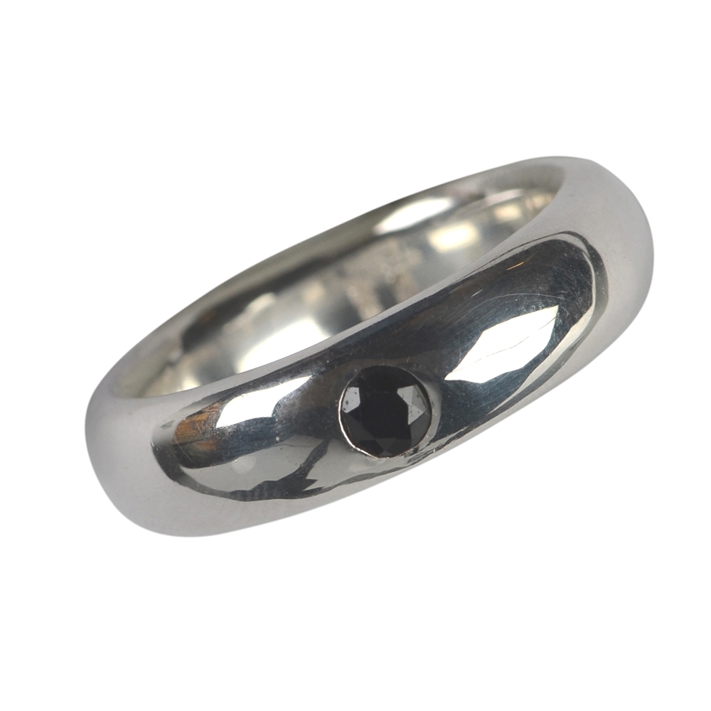 Ring Spinell (schwarz) facettiert, Größe 67 | Edelsteine, Heilsteine & Schmuck