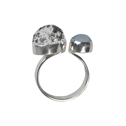 243005160074 Ring Inklusenquarz, Perle, Gr. 55 | Großhändler Edelsteine, Heilsteine & Schmuck