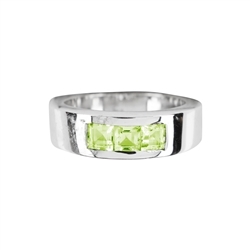 243005170020 Bague Péridot-rectangles (6 x 4mm), taille 53  | Marco Schreier