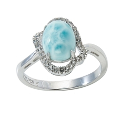 243018140032 Anello Serie 9 Larimar, topazio, misura 54, rodiato | Marco Schreier