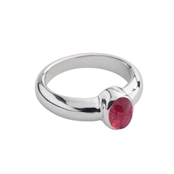 243018160021 Bague tourmaline (rose), taille 53, rhodiée | Marco Schreier