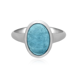 243023220447 Ring Aquamarin Oval (14 x 10mm), Größe 66 (21), platiniert | Marco Schreier