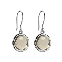 244005140046 Earrings Citrine (gebr.), faceted | wholesaler gems, healing stones & jewelry