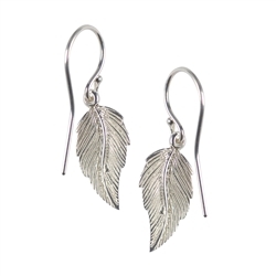 244005160056 Earring swallow feather, 3,2cm | minerals trade - gems, healing stones & jewelry