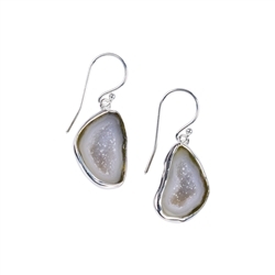 244005220108 Agate Geode earrings, 3.3 cm (small) | wholesaler gems, healing stones & jewelry