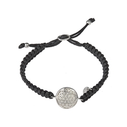 245005160001 Armband Makramee, Blume des Lebens (Silber) | Edelsteine, Heilsteine & Schmuck