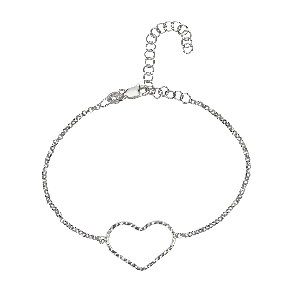 Bracelet "Bracelet porte-bonheur coeur", 16 - 21cm