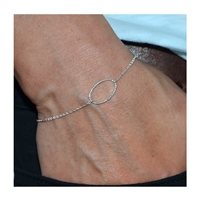 Bracelet "Bracelet porte-bonheur ovale", 16 - 21cm