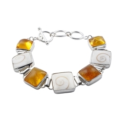 245005160035 Amber bracelet, Shiva's Eye | Schreier wholesale; gems, healing stones & jewelry