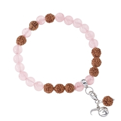 245005170037 Mala bracelet Quartz rose (amour) | Marco Schreier