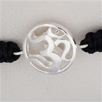 Bracelet macramé, symbole Om