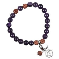 245018190100 Mala bracelet améthyste (Sahasrara ; chakra de la couronne) | Marco Schreier