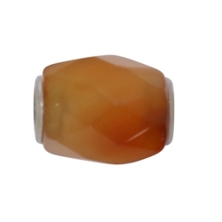 249005091101 Chili bead, carnelian, barrel faceted, 04mm hole | Marco Schreier