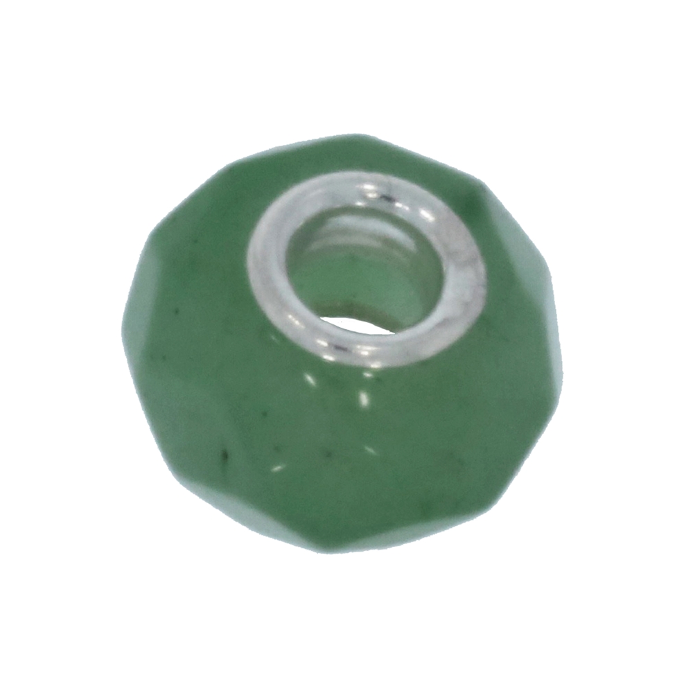 Chili Bead, Aventurine, Button faceted, 04mm hole