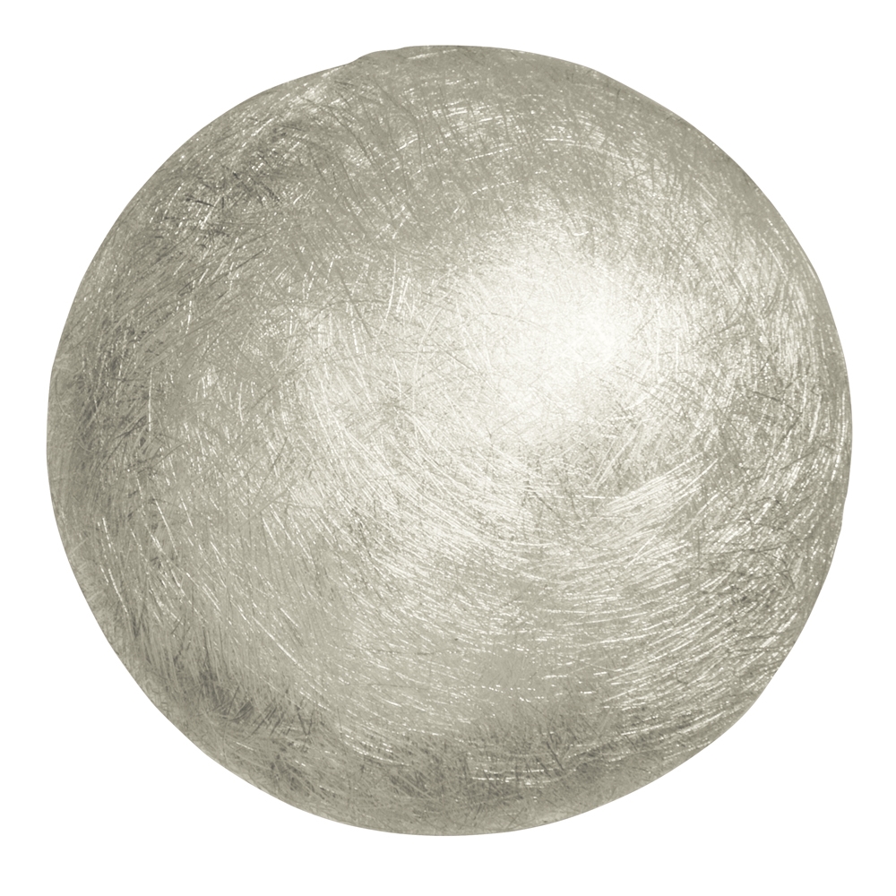 Hemisphere silver matt, 18mm