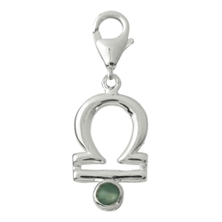 249005100056 Charm "Waage" mit Serpentin, 33mm | Großhändler Edelsteine, Heilsteine & Schmuck