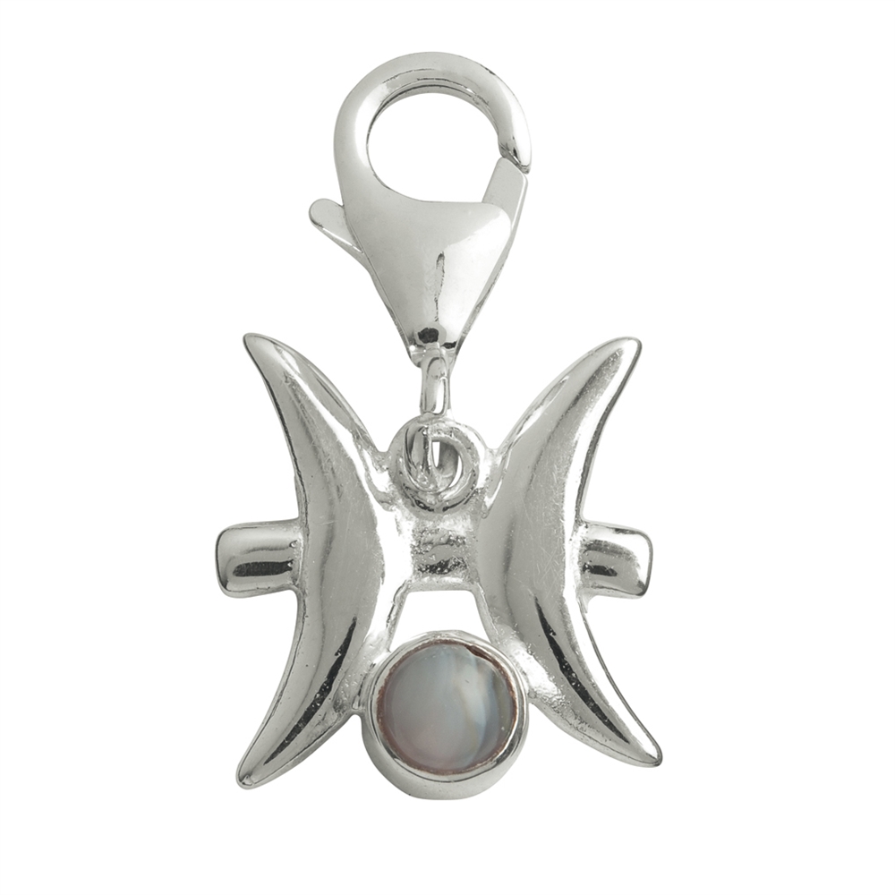 Charm "Fish" with Agate, 22mm