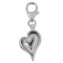 249005110014 Charm "Cuore curvo", 29 mm | gemme, pietre curative e gioielli all'ingrosso