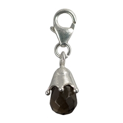 249005120014 Charm "Goutte de Quartz fumé avec capuchon de couronne", env. 27mm | Marco Schreier