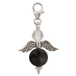 249005120025 Charm "Angelo in cristallo di rocca e onice (set)", argento, 28 mm  | Marco Schreier