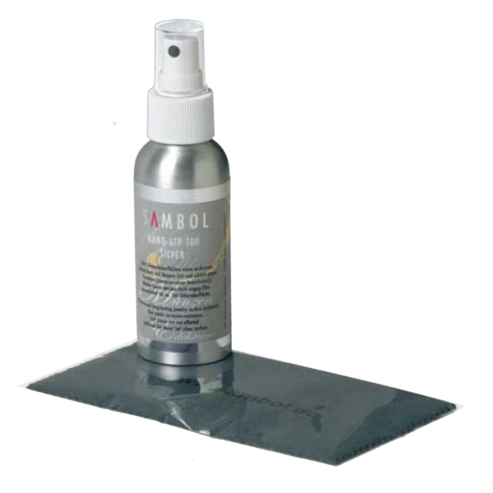 Nano-Spray mit Anlaufschutz für Silber (30ml und Tuch)