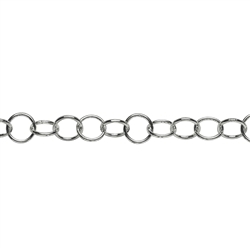 2705103121 Meterkain, round links strong, silver, 12mm (running from 1m) | Marco Schreier