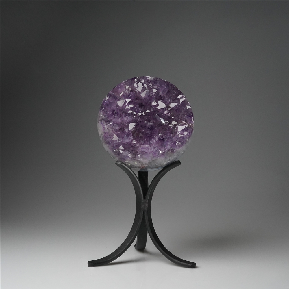 2801012022 Amethyst ball on stand, 12cm, unique 022 | wholesaler gems & healing stones