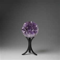 2801012023 Amethyst ball on stand, 10cm, unique 023 | wholesaler gems & healing stones