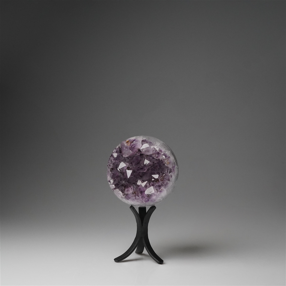 2801012024 Amethyst ball on stand, 09cm, unique 024 | wholesaler gems & healing stones