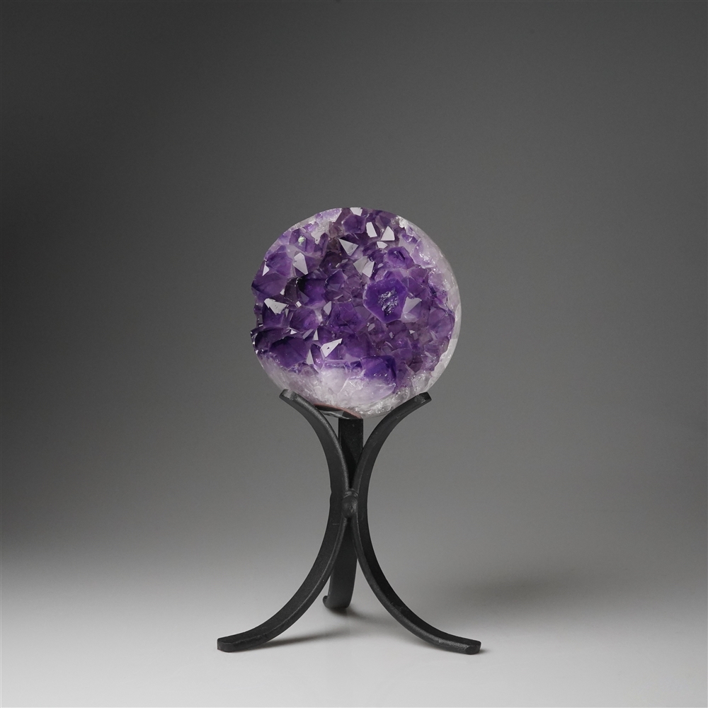 2801012026 Amethyst ball on stand, 10cm, unique 026 | wholesaler gems & healing stones